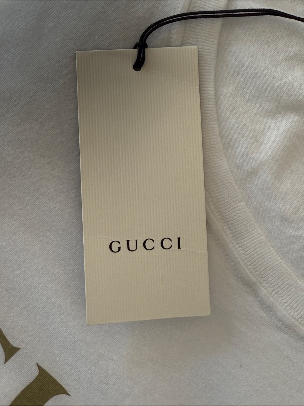 GUCCI Vintage Web Print Logo T-Shirt White XL  NWT 440103 - Picture 5 of 8